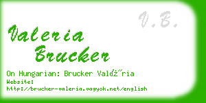 valeria brucker business card